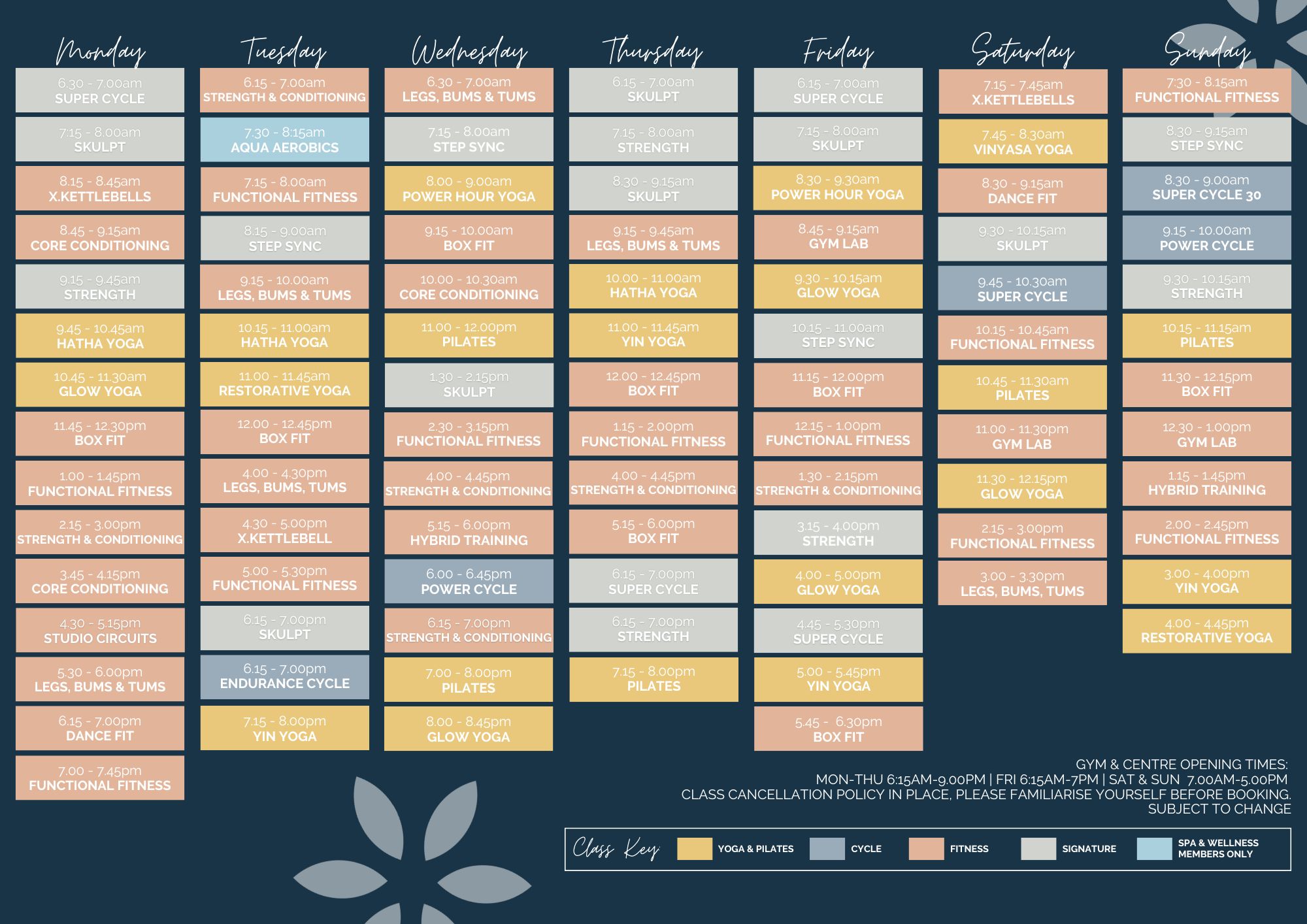 Timetable