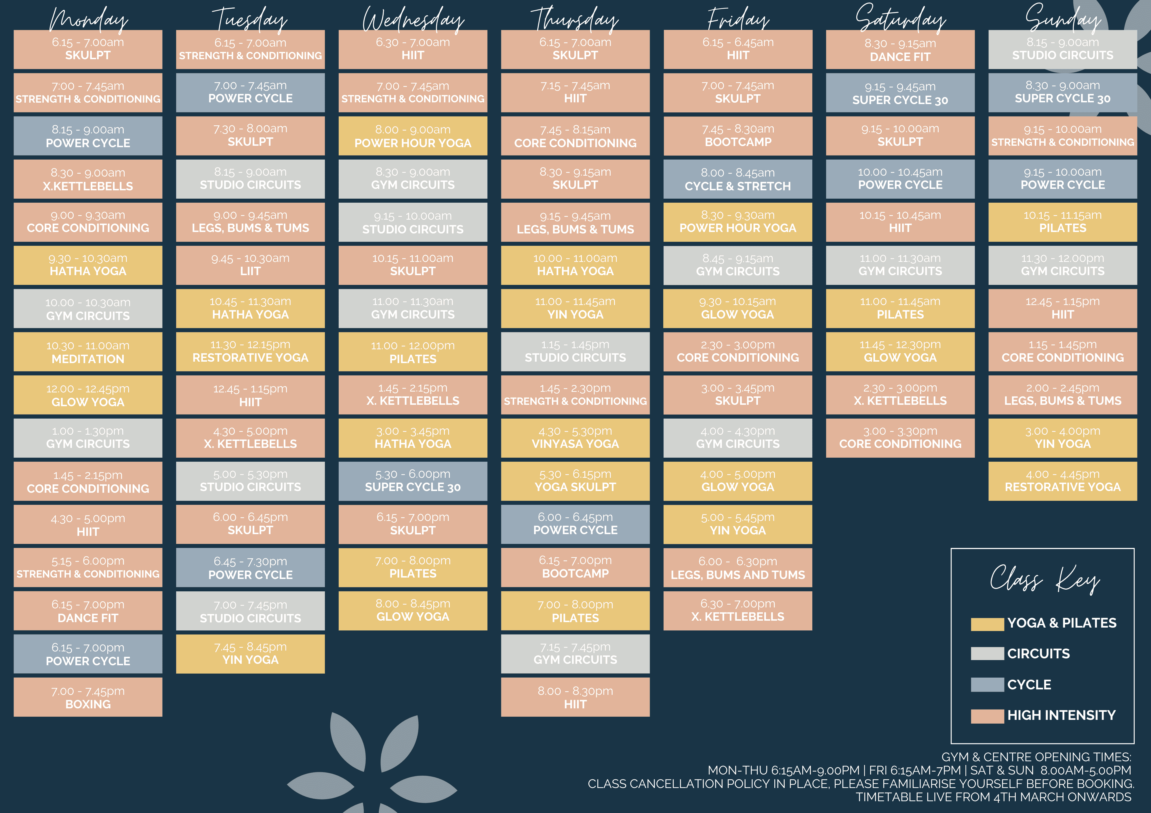 MADE Timetable